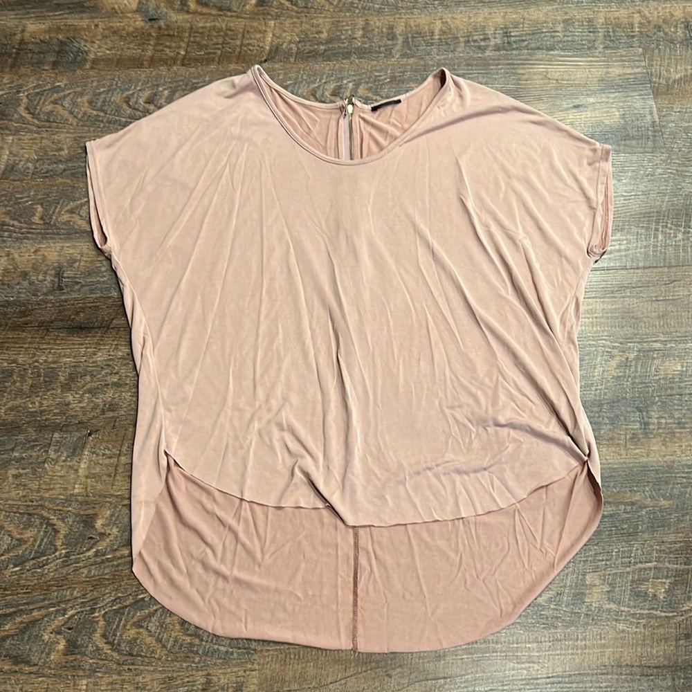 Large Mauve Zipper Back Top